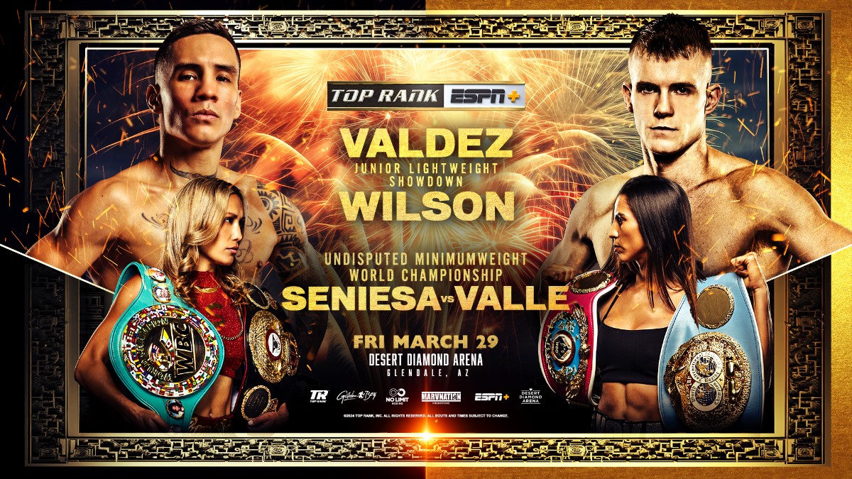 Oscar Valdez vs Liam Wilson announced for March 29