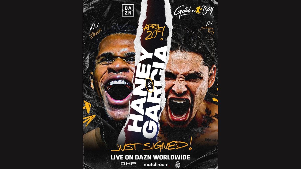 Fight poster for Devin Haney vs Ryan Garcia released as fight is signed