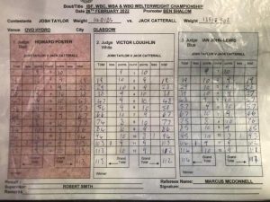 taylor catterall scorecards