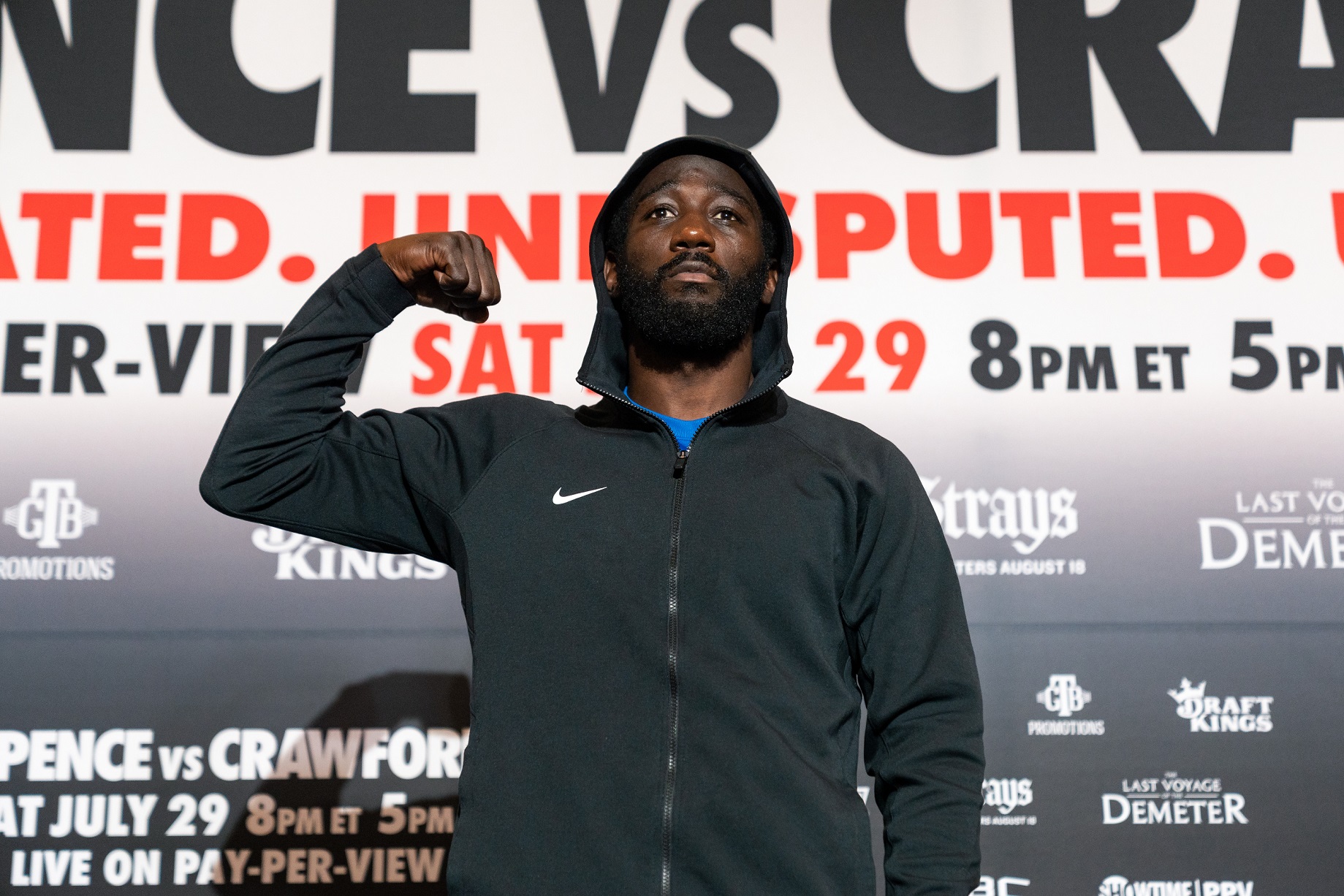 Terence Crawford gatecrashes Teofimo Lopez weigh-in and fires expletives at rival