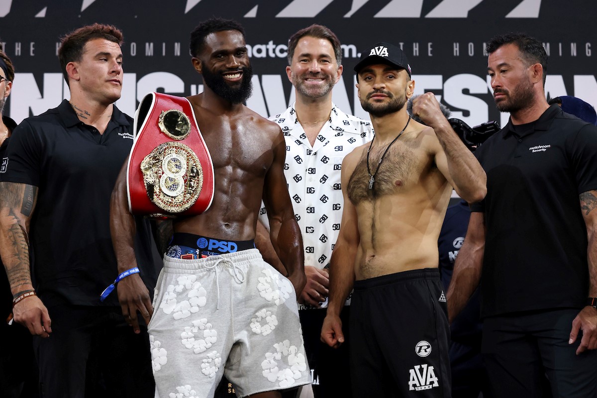 Jaron ‘Boots’ Ennis vs David Avanesyan weights, ringwalks