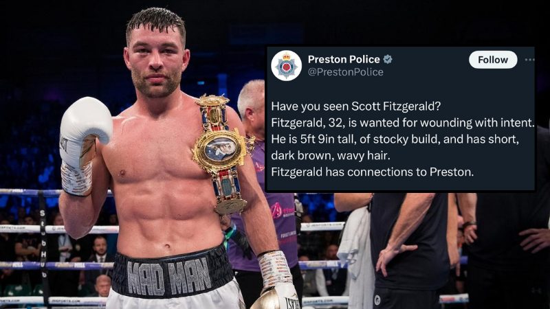 Preston police issue warning not to approach former British champion Scott Fitzgerald