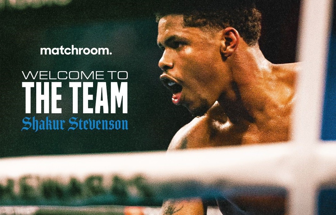 Shakur Stevenson signs with Matchroom ahead of WBC lightweight title against Joe Cordina on October 12