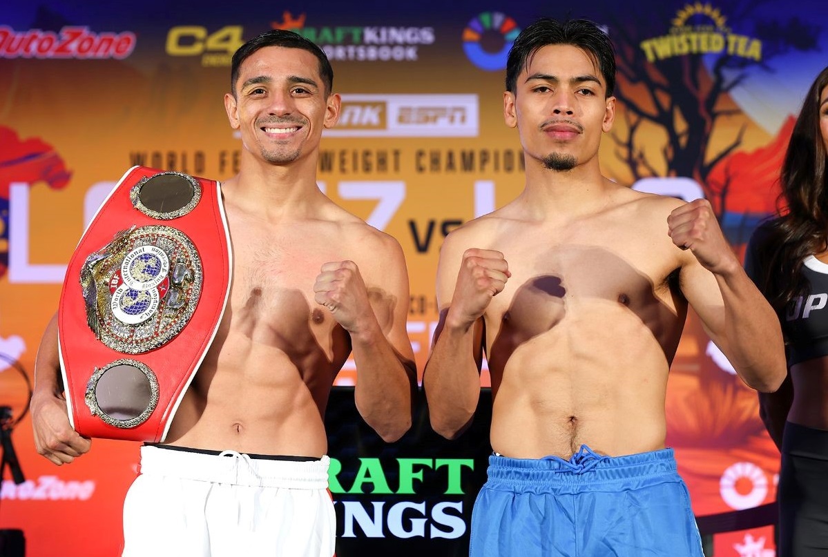 Venado Lopez vs. Angelo Leo weights, running order and ringwalk times