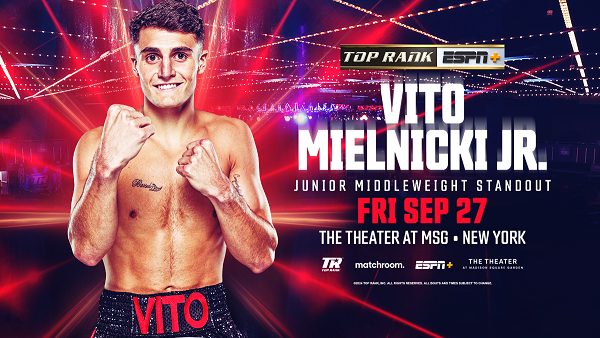 Vito “White Magic” Mielnicki Jr. returns against Daniel Buciuc on Sandy Ryan-Mikaela Mayer card