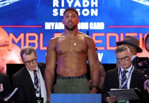 anthony joshua weigh-in results