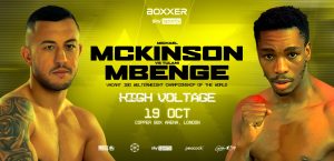 Michael McKinson faces Tulani Mbenge for the vacant IBO World welterweight title