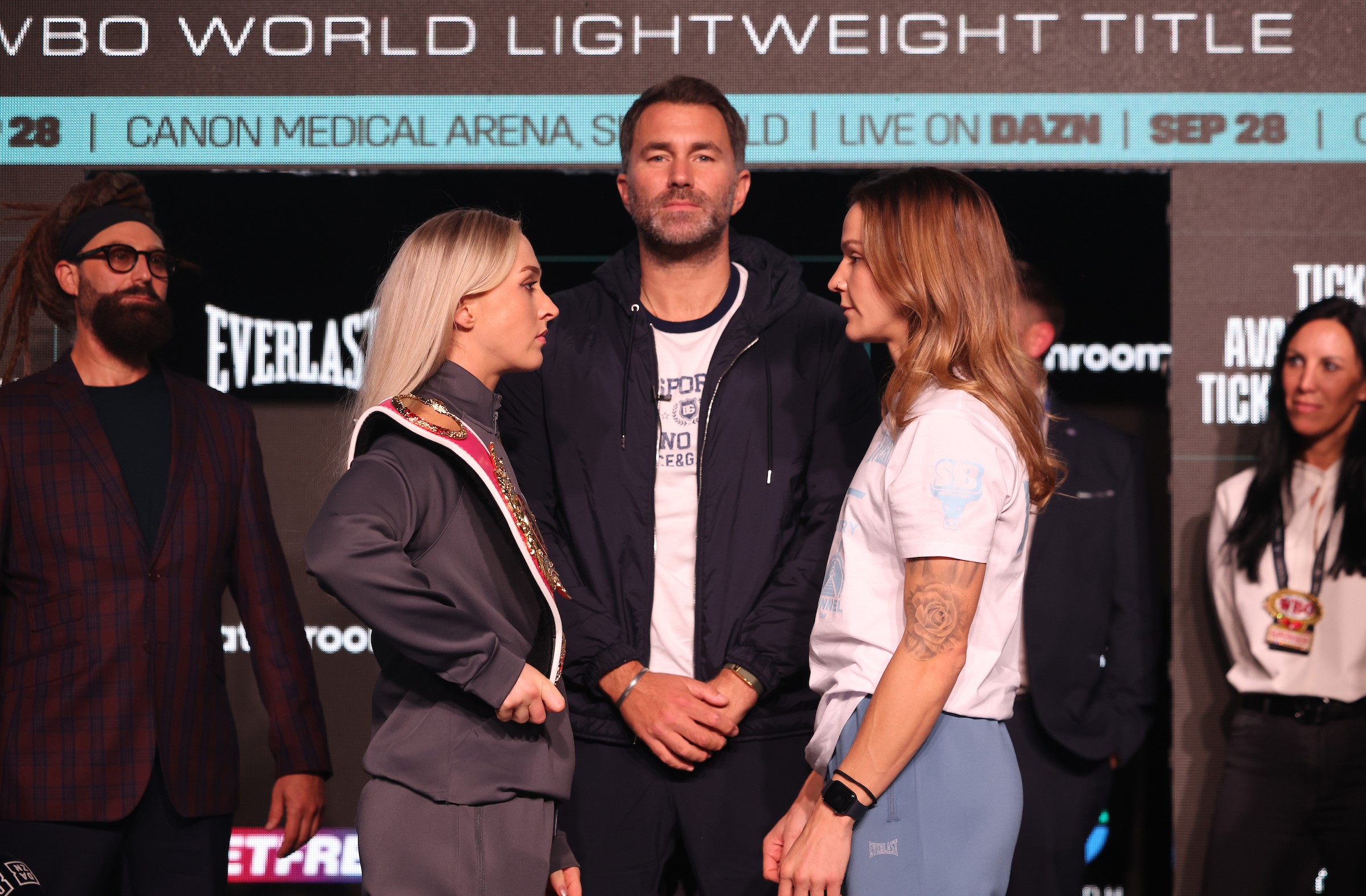 Rhiannon Dixon vs Terri Harper weights, running order, ringwalk times