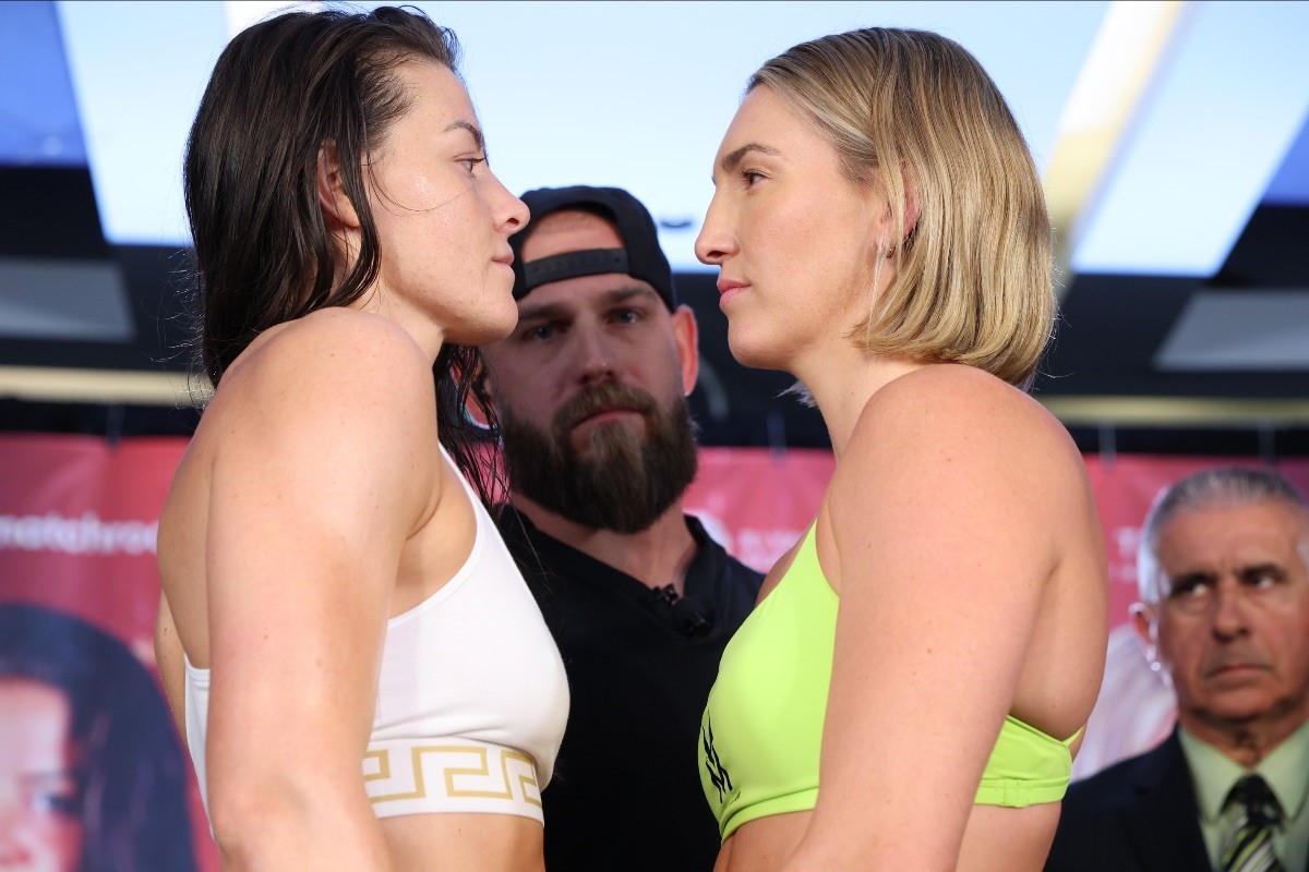 Sandy Ryan vs Mikaela Mayer weights, running order, ringwalk times