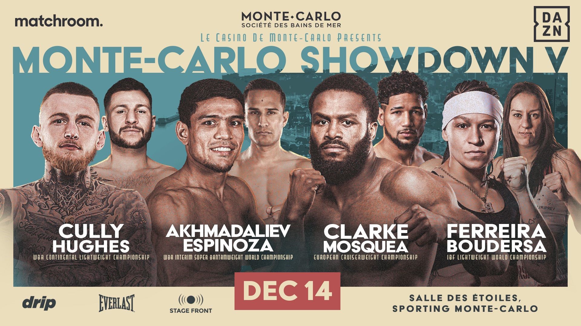 Matchroom announce Monte Carlo show - featuring Chev Clarke and Gary Cully