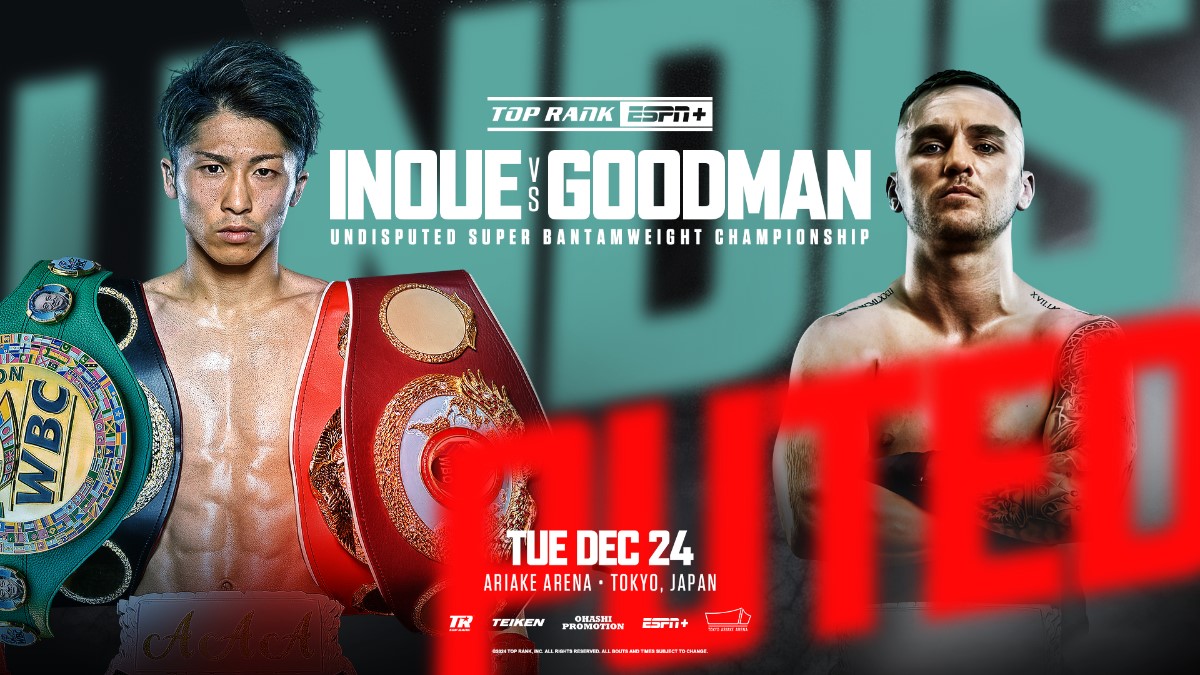 The Nightmare Before Christmas: Naoya Inoue to defend undisputed super-bantamweight belts to Sam Goodman