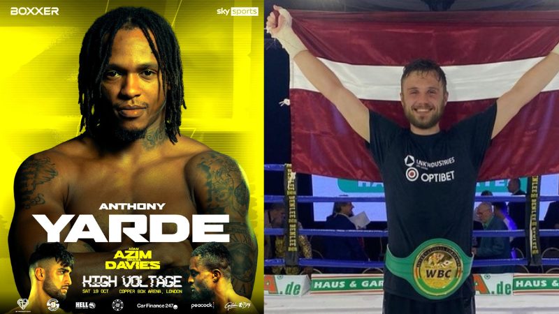 Who is Anthony Yarde's next opponent, Ralfs Vilcans?