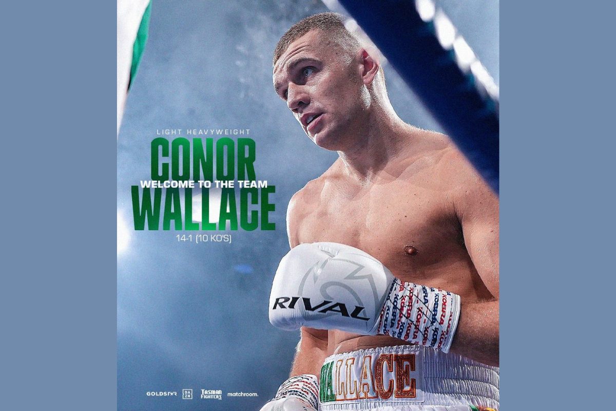 Matchroom Boxing sign IBF #2 Conor Wallace