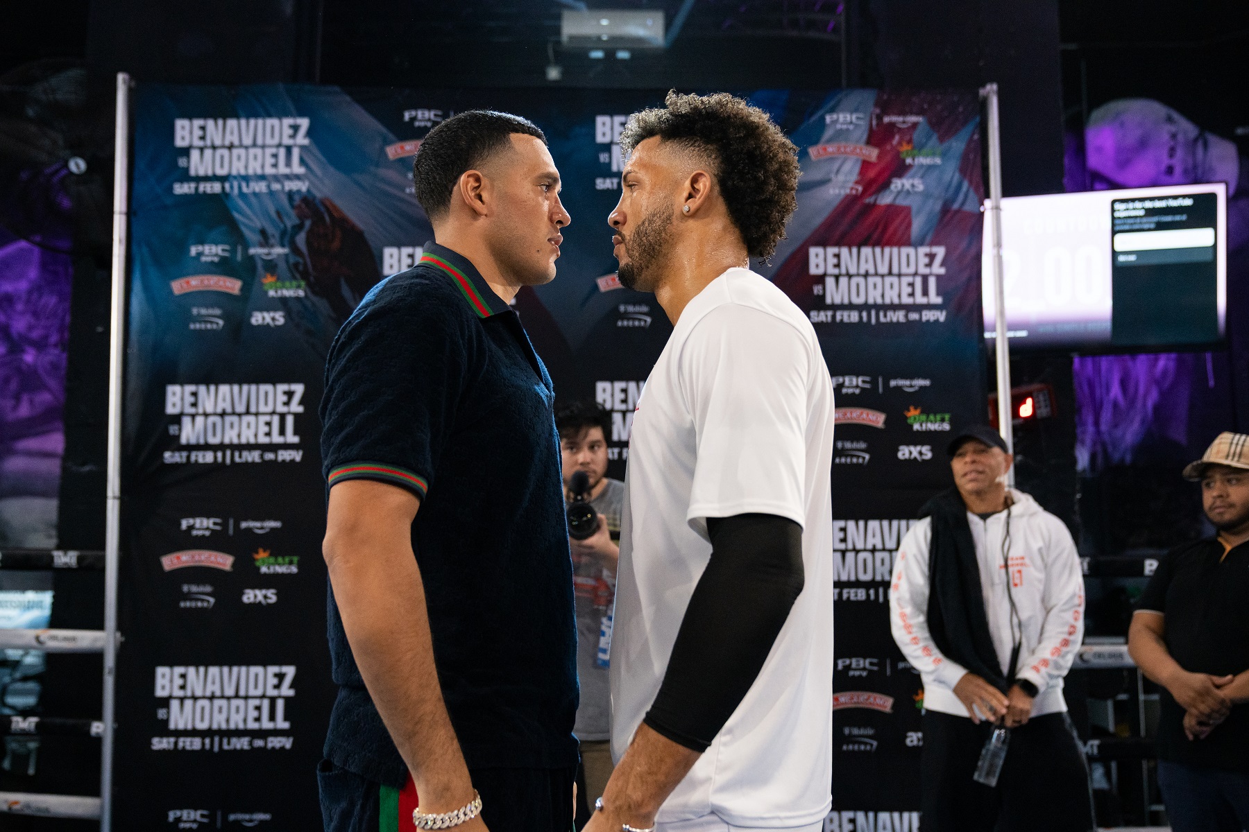 David Benavidez almost comes to blows with David Morrell Jr during face-off Now I’m really gonna put a beating on him!